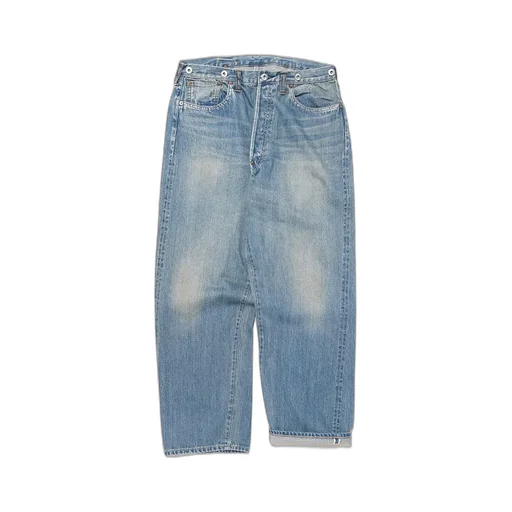 No.22 Washed Wide Denim Pants