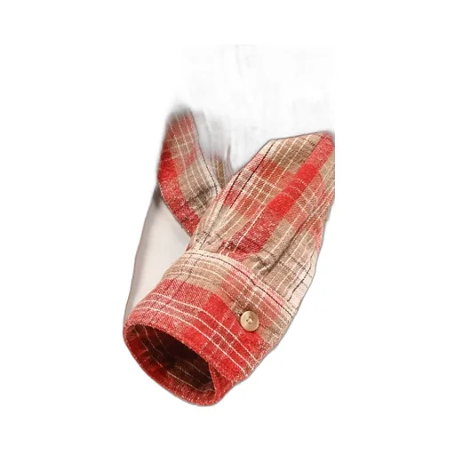 Vintage Cotton Silk Nep Twill Check Shirt