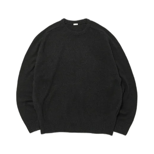Washed Silk Nep Crew Neck Sweater