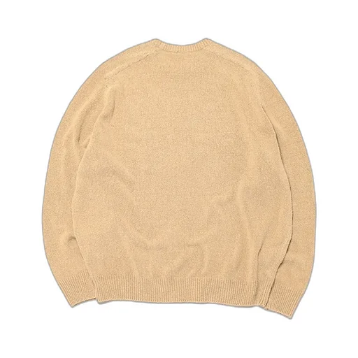 Washed Silk Nep Crew Neck Sweater
