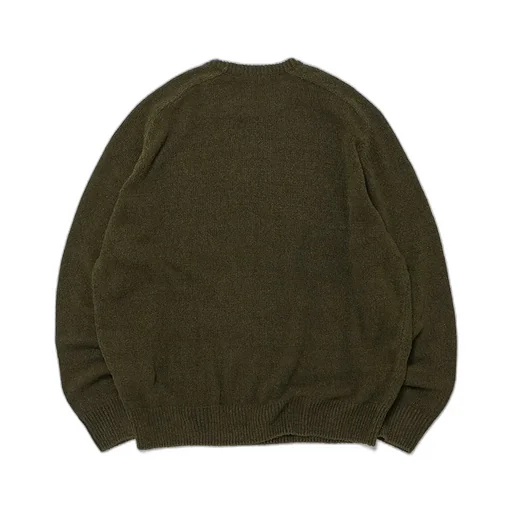 Washed Silk Nep Crew Neck Sweater