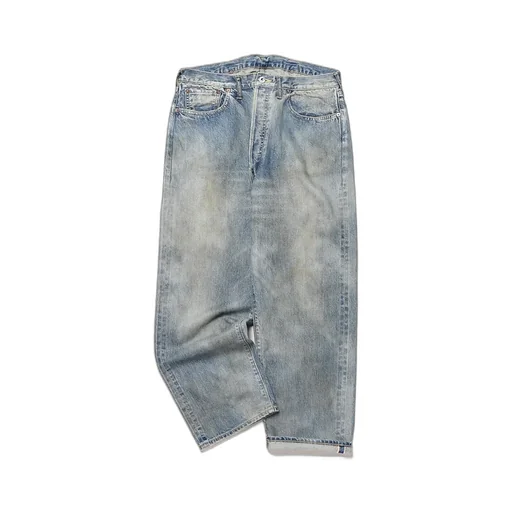 No.37 Washed Wide Denim Pants