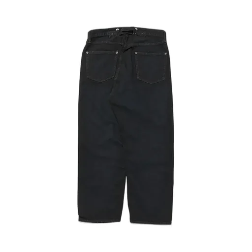 No.22 Washed Wide Denim Pants