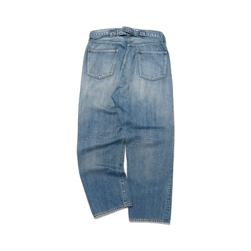 No.22 Washed Wide Denim Pants