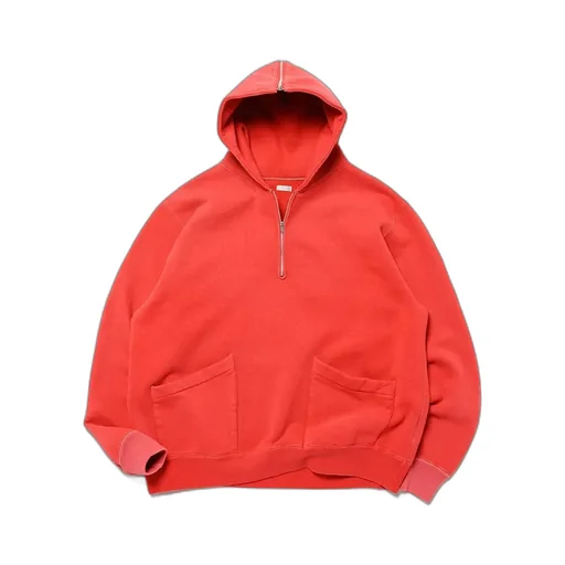 Vintage Sailor Hood Half Zip Sweatshirt