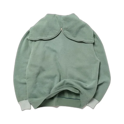 Vintage Sailor Hood Half Zip Sweatshirt