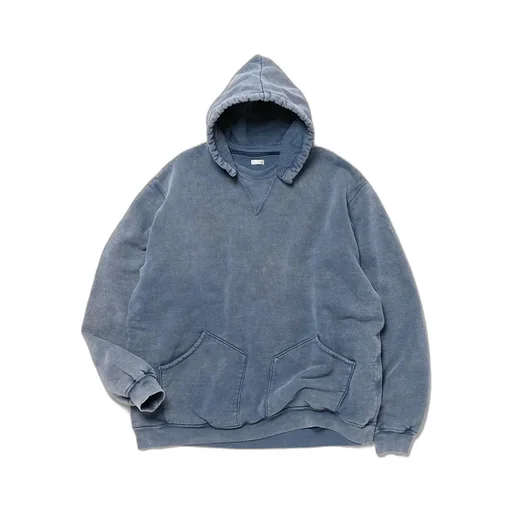 Vintage Attached Hood Sweat Parka