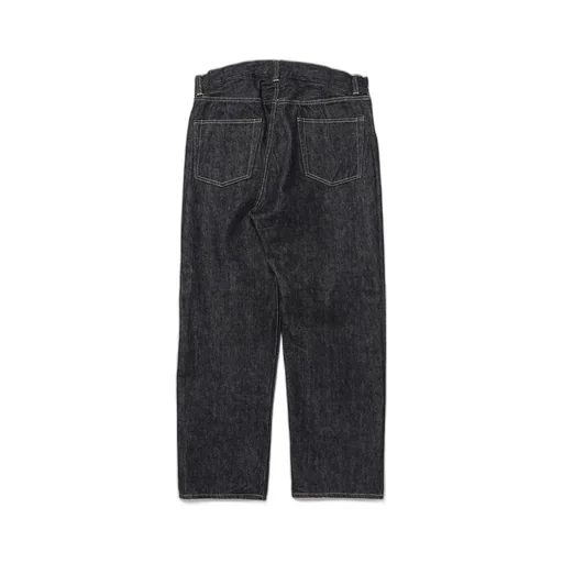 Washed Denim Wide Pants