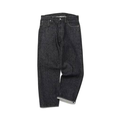 Washed Denim Wide Pants