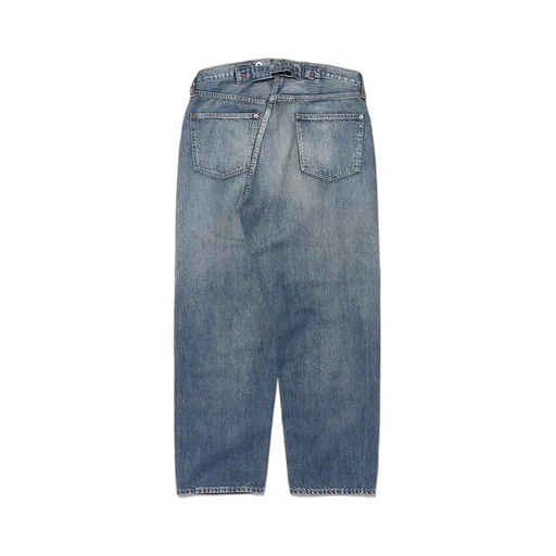 No.22 Washed Wide Denim Pants