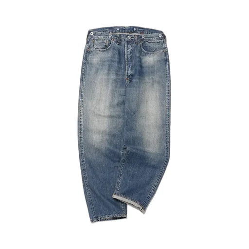 No.22 Washed Wide Denim Pants