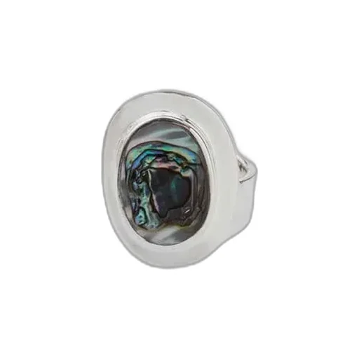 Amulet Ring With Abalone