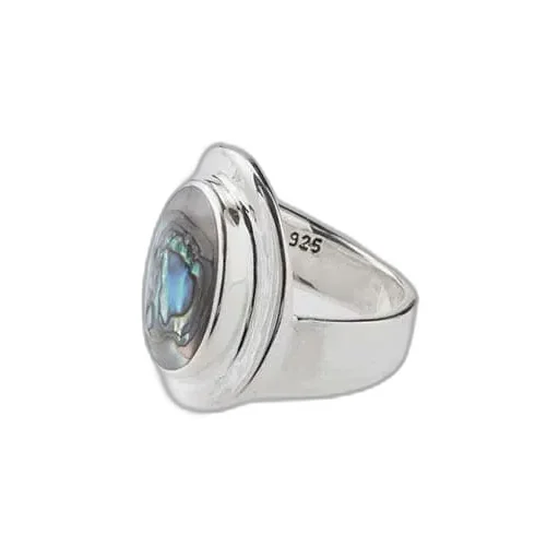 Amulet Ring With Abalone