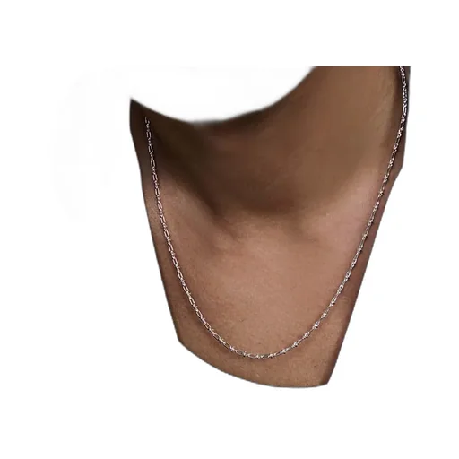 Oval Solid Link Necklace - 2Mm