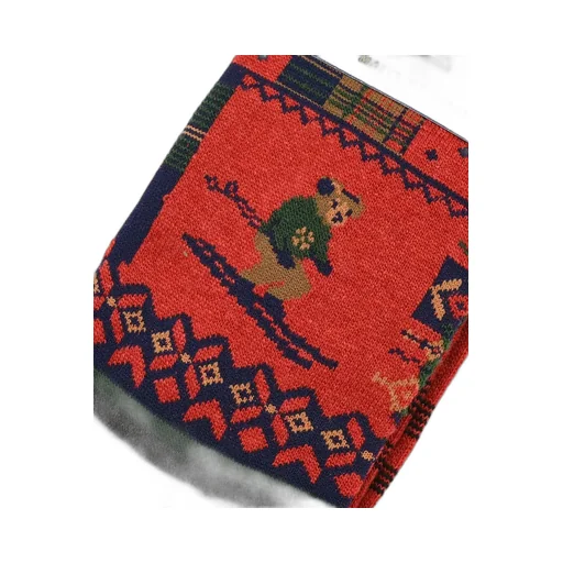 Polo Bear Ski Check Crew Socks