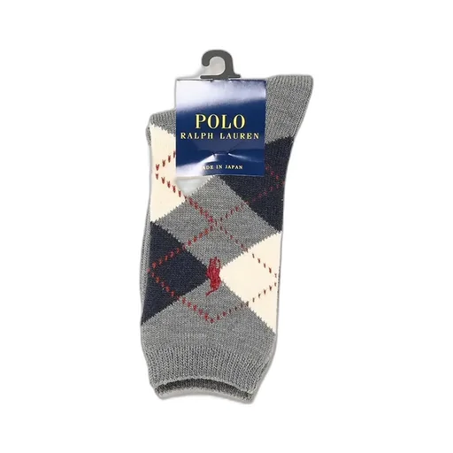 Wool Blend Classic Argyle Crew Socks