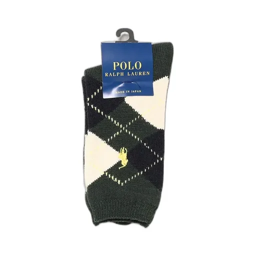 Wool Blend Classic Argyle Crew Socks