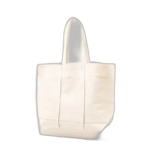 Washed Canvas 6Pockets Tote