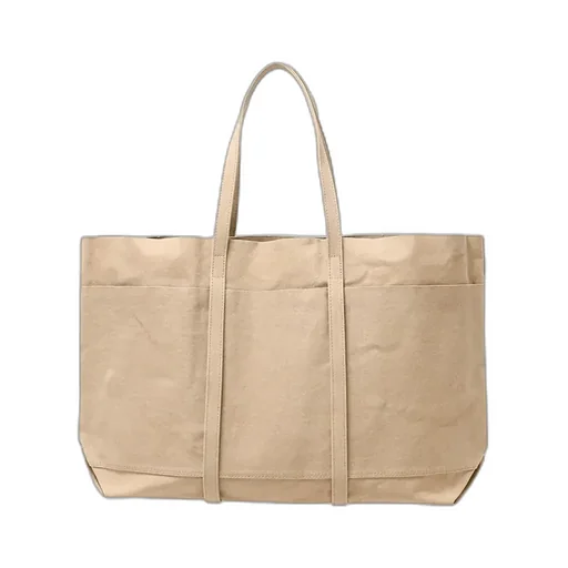 Washed Canvas 6Pockets Tote