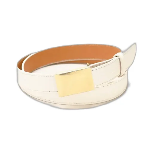 Shrink Leather Box Buckle Belt