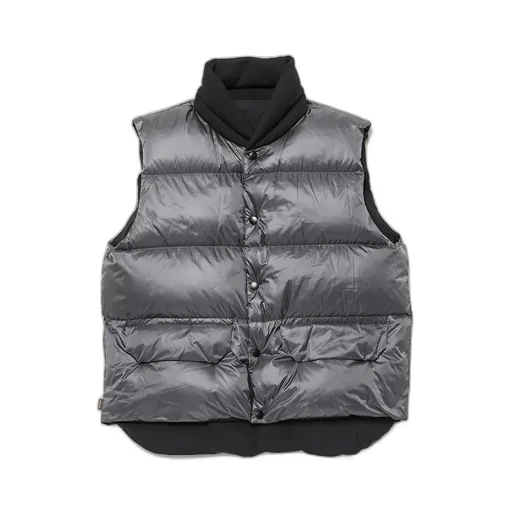 Nylon Stretch Reversible Down Vest