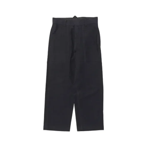 Cotton-Moleskin Cropped Wide Leg Trousers