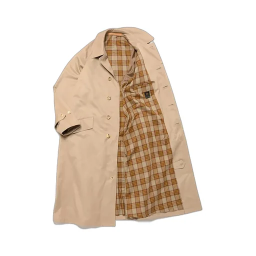 Finx Cotton Gaberdine Balmacaan Coat