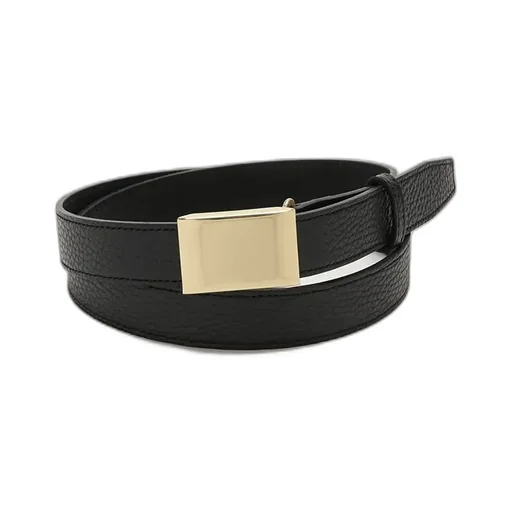 Shrink Leather Box Buckle Belt