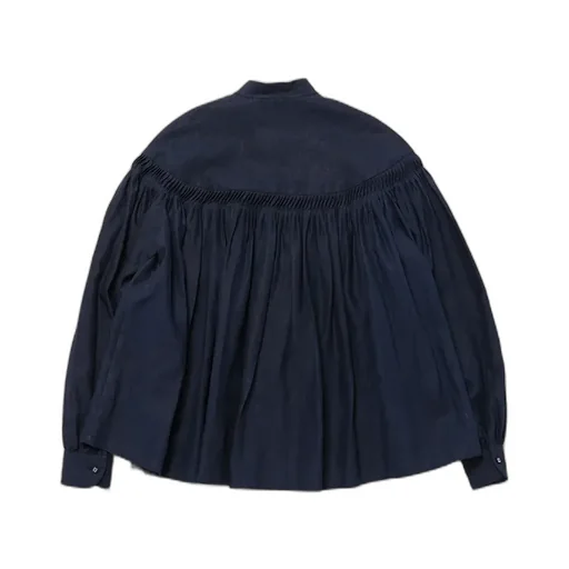 60/1 Linen Cambric Tucked Blouse