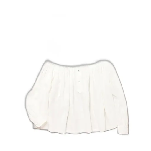 60/1 Linen Cambric Tucked Blouse