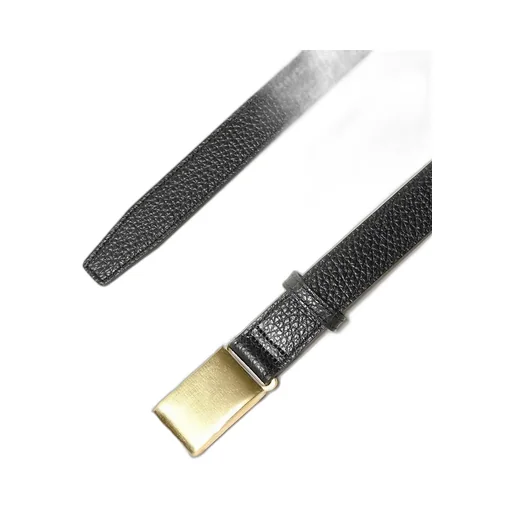 Shrink Leather Box Buckle Belt