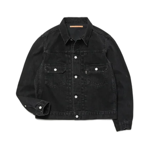 Selvage Black Denim Jacket Type2