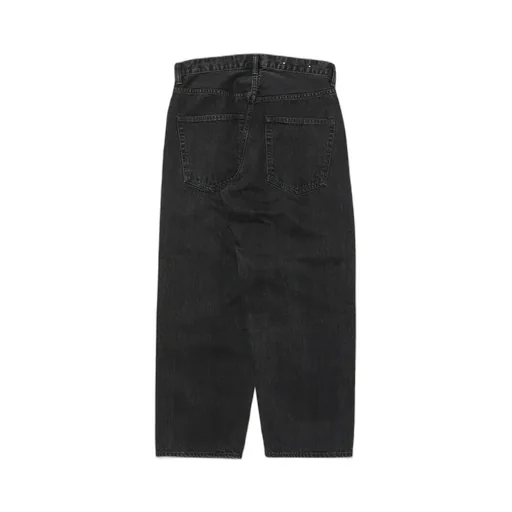 Selvage Black Denim Baggy Jeans