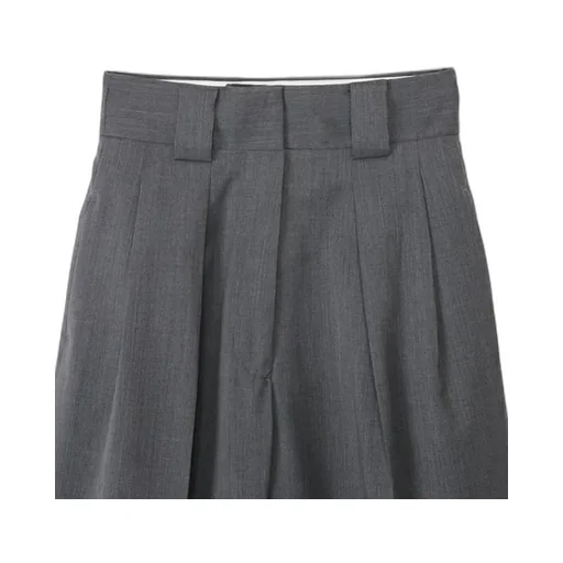 T/W Twill High Waist Two Tuck Pants
