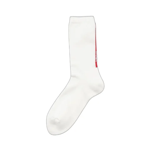 Vertical Line&Logo Socks