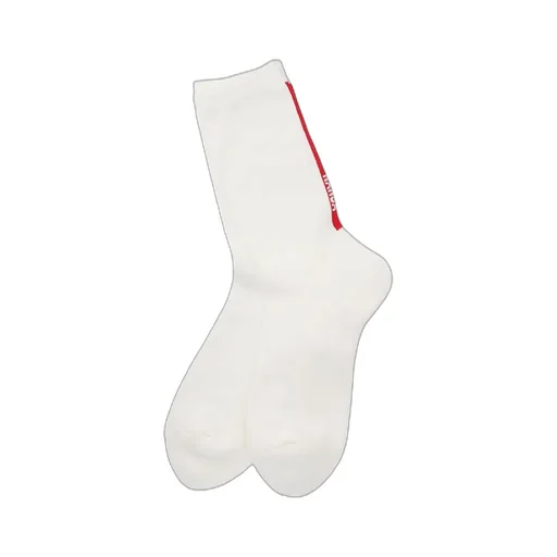 Vertical Line&Logo Socks
