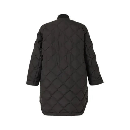 Rib Collar Quilted Down Coat W