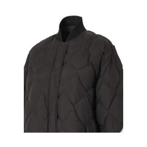 Rib Collar Quilted Down Coat W