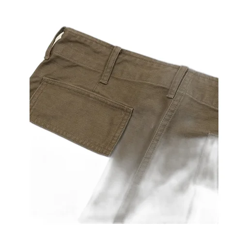 Washed Baggy Satin Bleached Baker Pants
