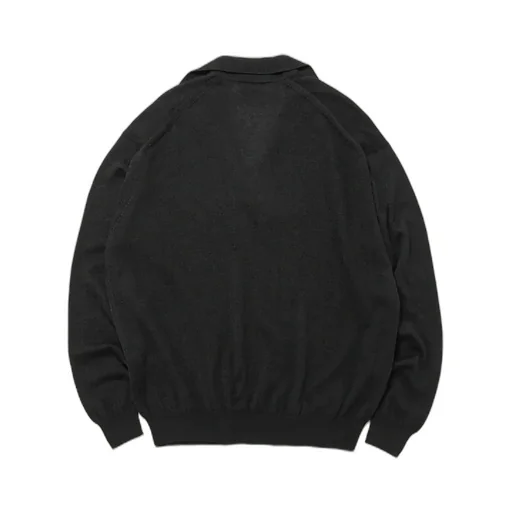 Super Fine Cashmere Silk Knit Skipper Polo