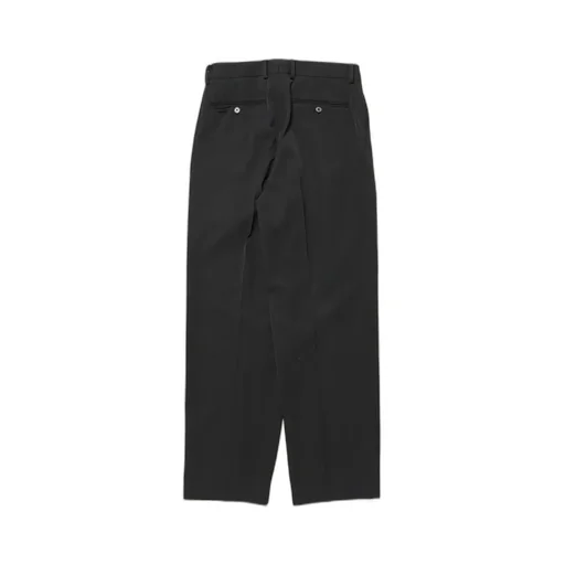 Light Wool Max Gabardine Two-Tuck Slacks
