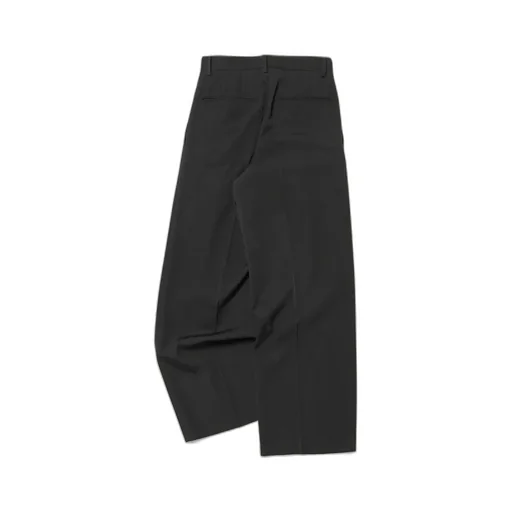 Light Wool Max Gabardine Two-Tuck Slacks