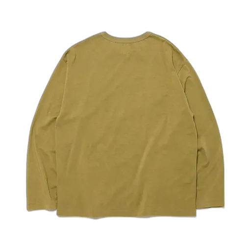 Men Utility Cotton Crew Neck Long Sleeve T-Shirt