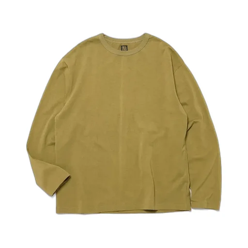 Men Utility Cotton Crew Neck Long Sleeve T-Shirt