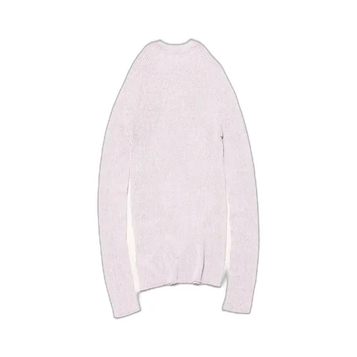 Women See-Through Ribnature L/S