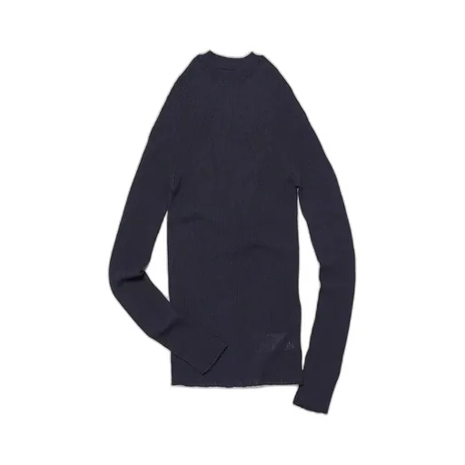 Women See-Through Ribnature L/S