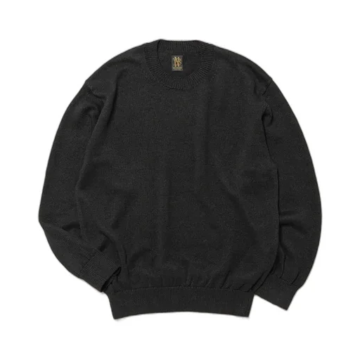 Men Washed High Count Linen Crew Neck