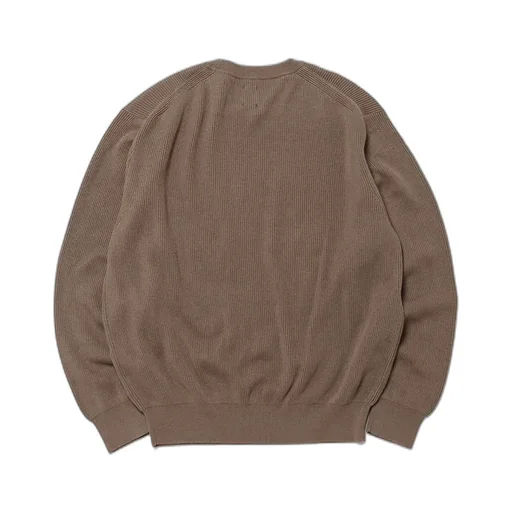 Men High Twist Cash Cotton Rib Crew Neck