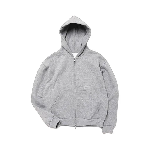 Double Zip Short Sweat Hoodie