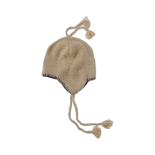Hand Knit Ear Flap Beanie